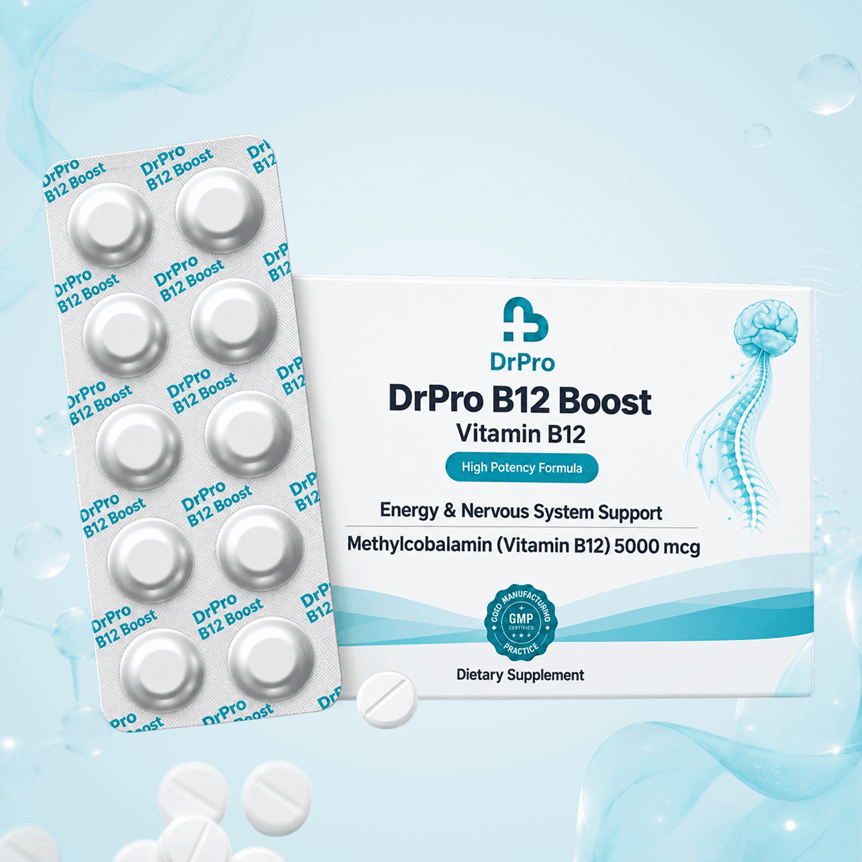 DrPro B12 Boost — Vitamin B12 Sublingual Tablet